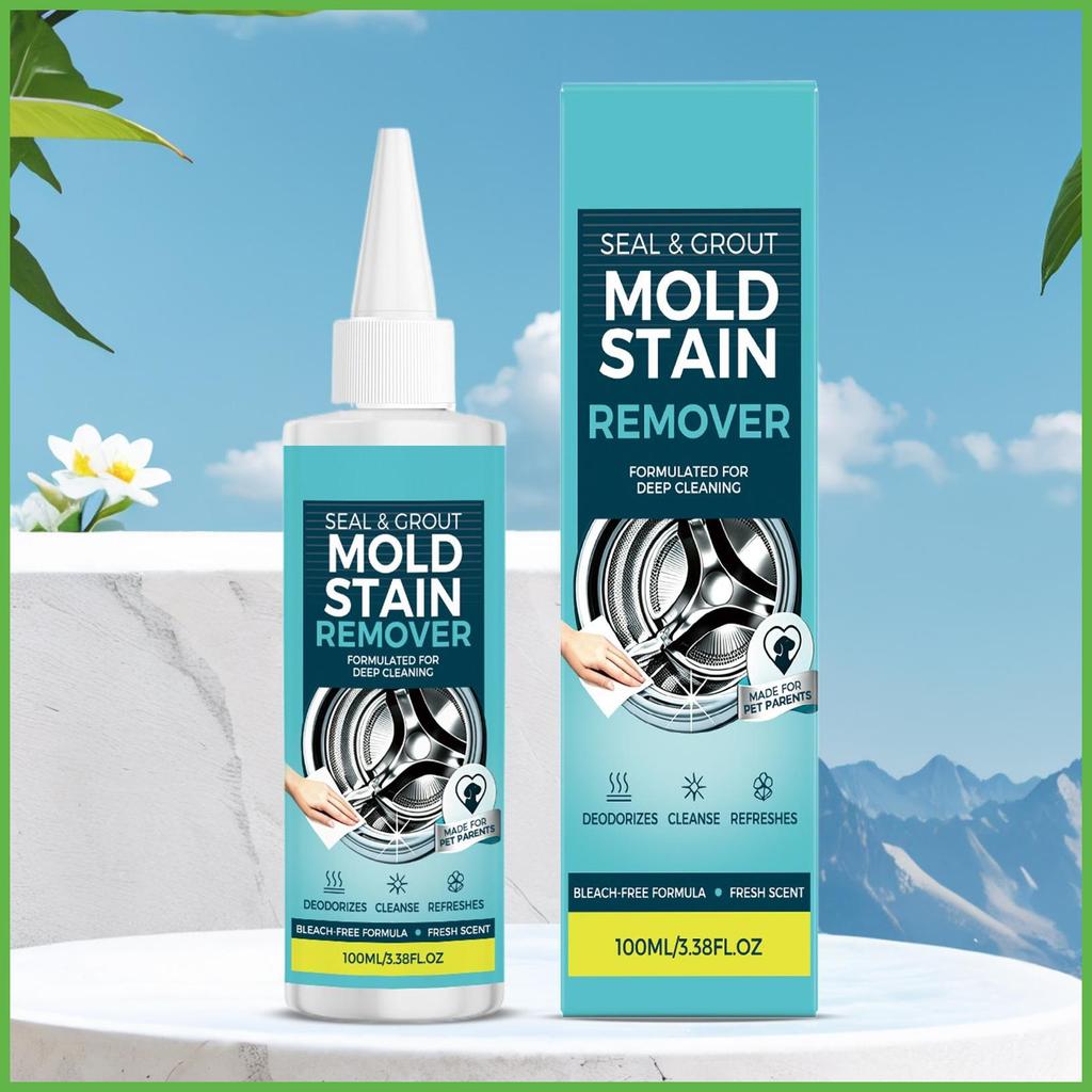 Caulk แม่พิมพ์ Remover 100ml Grout Stain Cleaner Agent Shower Tile Dirt Cleaner สําหรับเครื่องซักผ้า