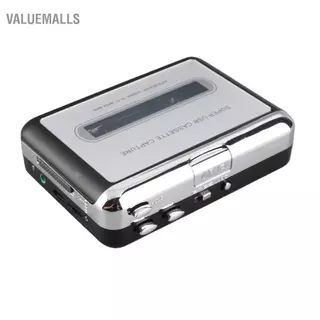 Valuemalls USB Cassette Converter เทปเป็น MP3 คุณภาพเสียงไฮไฟเครื่องเล่นเพลงพกพาพร้อมหูฟัง