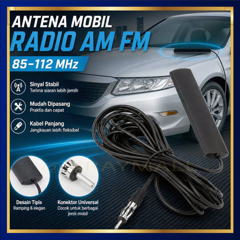 เสาอากาศวิทยุติดรถยนต์ AM FM - CR002