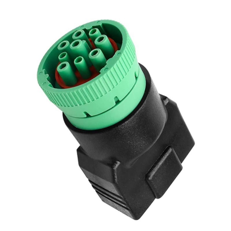 Mon Plugs And Play 9Pin J1939 ถึง 16Pin OBD2 อะแดปเตอร์ J1939 อะแดปเตอร์แปลงสําหรับรถบรรทุกหนักพร้อม