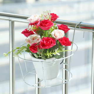 ตะกร้าแขวนกระถางต้นไม้ แบบเหล็ก ที่แขวนกระถางต้นไม้ กระถางแขวนผนัง flower stand #AP-0029