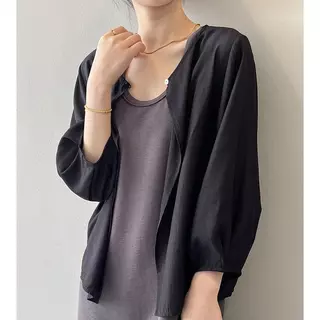 STYLE#เสื้อกันแดดแขนยาวสำหรับผู้หญิง เนื้อผ้าบางเบา ดีไซน์เรียบง่ายสไตล์เกาหลี #99418