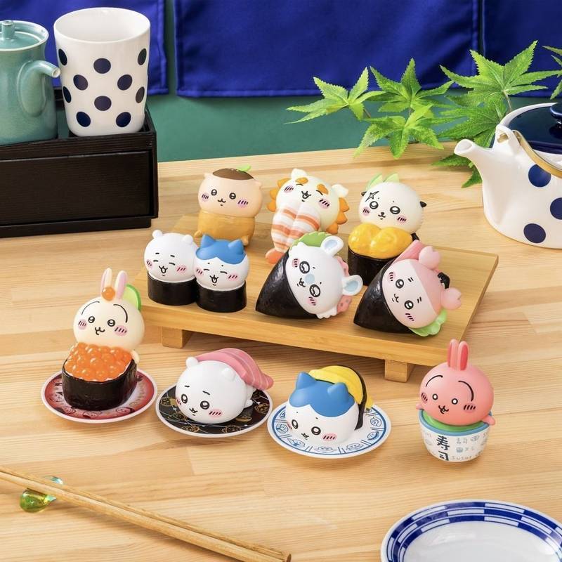 Chiikawa Giicawa Sushi Series Blind Box Small Eight Ousaqi Garage Kits Ornaments Anime Desktop Decor