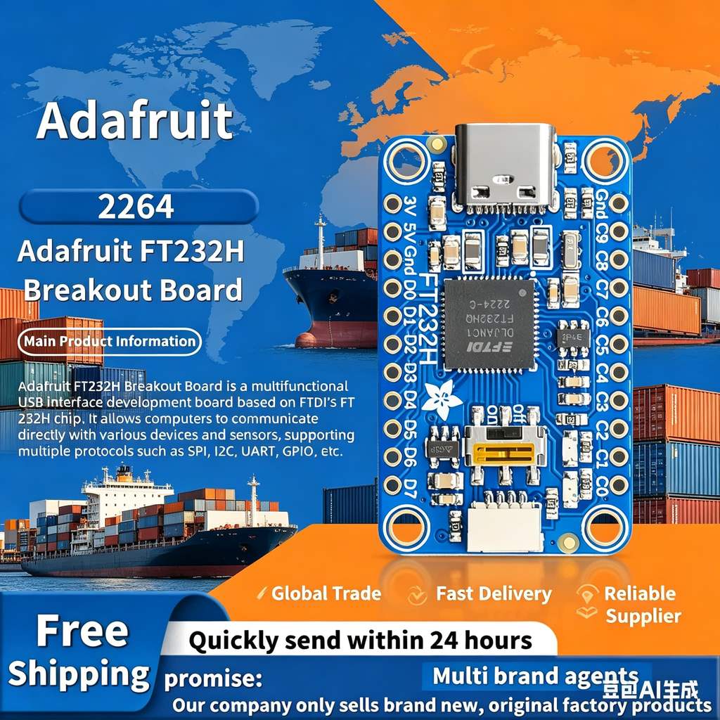 1ชิ้น//ล็อต ! นําเข้า 2264 Adafruit FT232H Breakout USB TO GPIO/SPI/I2C เครื่องมือพัฒนาอินเทอร์เฟซ