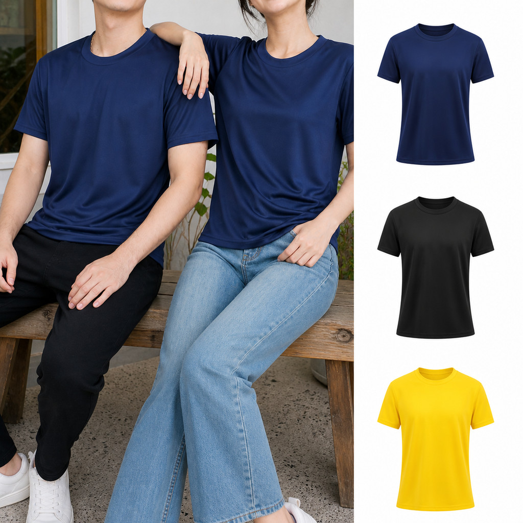 เสื้อกีฬา คอกลม แขนสั้น ฟุตบอลโลก ลายช้าง ผ้าไมโคร ใส่สบาย ระบายอากาศดี ยูนิเซ็กส์ M-3XL t262#