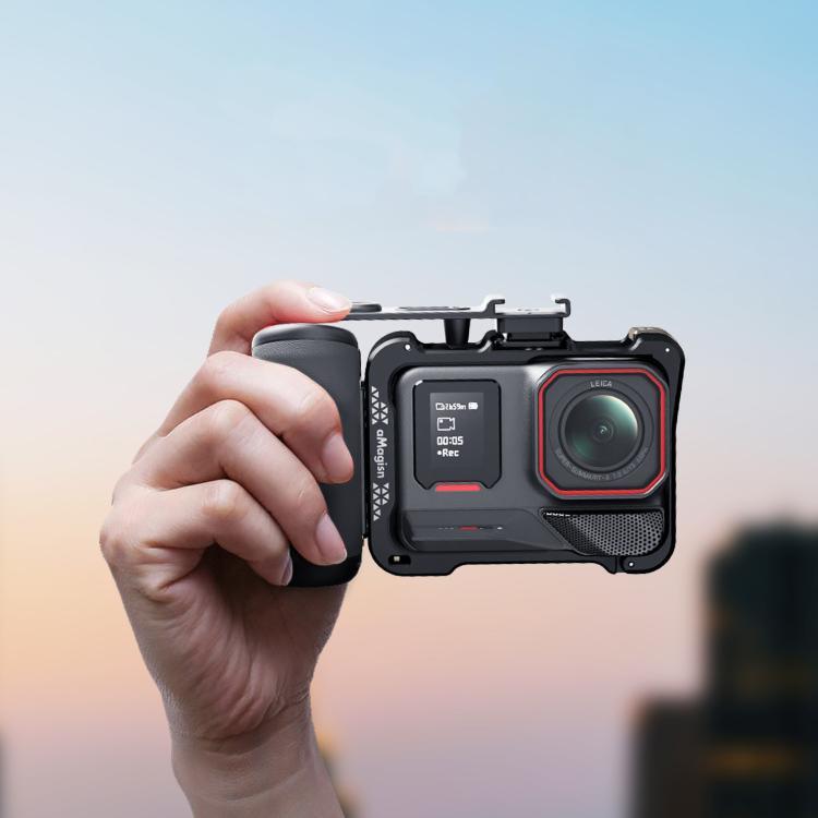 โรงงานขายตรง aMagisn Xplorer Grip Kit Street Vlogging Handle สําหรับ Insta360, DJI Action, และ GoPro