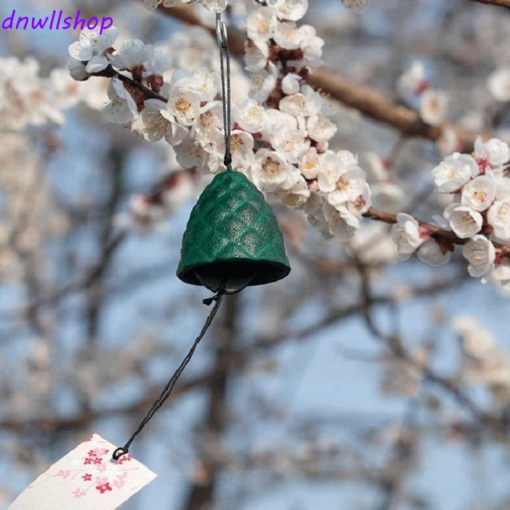 DNWLSHOP กระดิ่งลม, กระดิ่งภูมิทัศน์สร้างสรรค์ที่เรียบง่าย, เหล็กหล่อสไตล์ญี่ปุ่นเครื่องประดับวินเทจห้องระฆัง