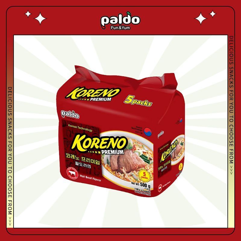เวียดนามนําเข้า Paldo Pleo Spice Noodle Soup 100g ยอดนิยม Bubble Noodle Bagged korereno Instant Nood