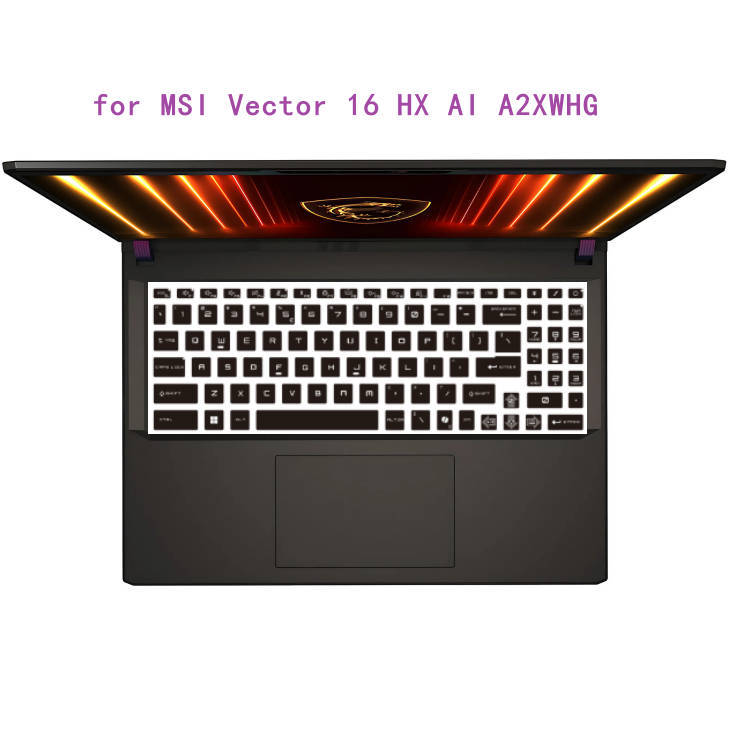 ซิลิโคนคีย์บอร์ดสําหรับ MSI Vector 16 HX AI A2XWHG / Stealth A16 AI + A3XW / Crosshair 16 HX AI Kata