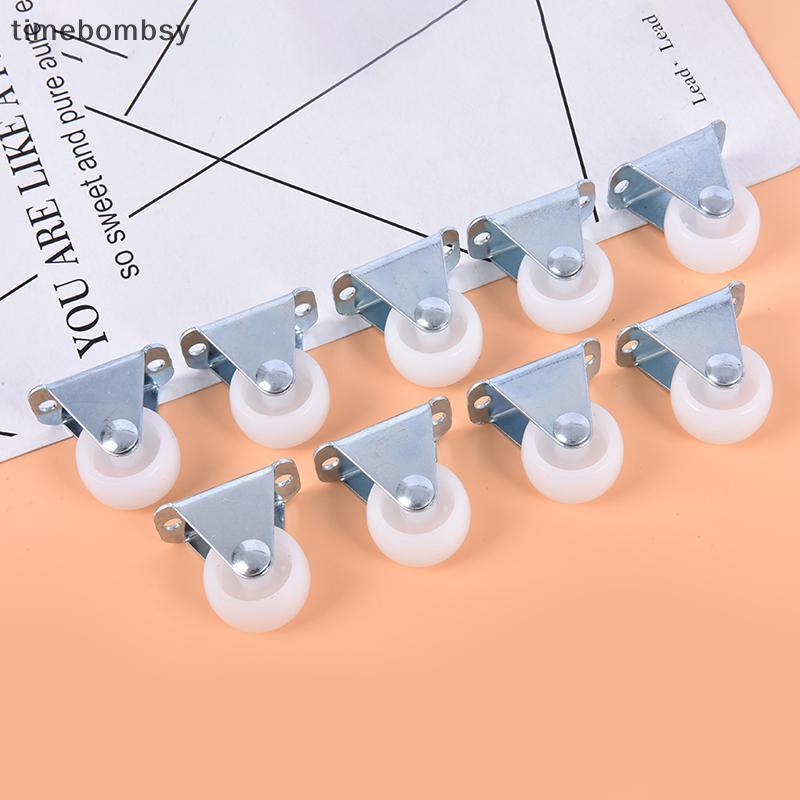 (time) Universal Casters 1" ล้อเฟอร์นิเจอร์ Castor สีขาว PP Nylon ล้อทางเดียว (TH)