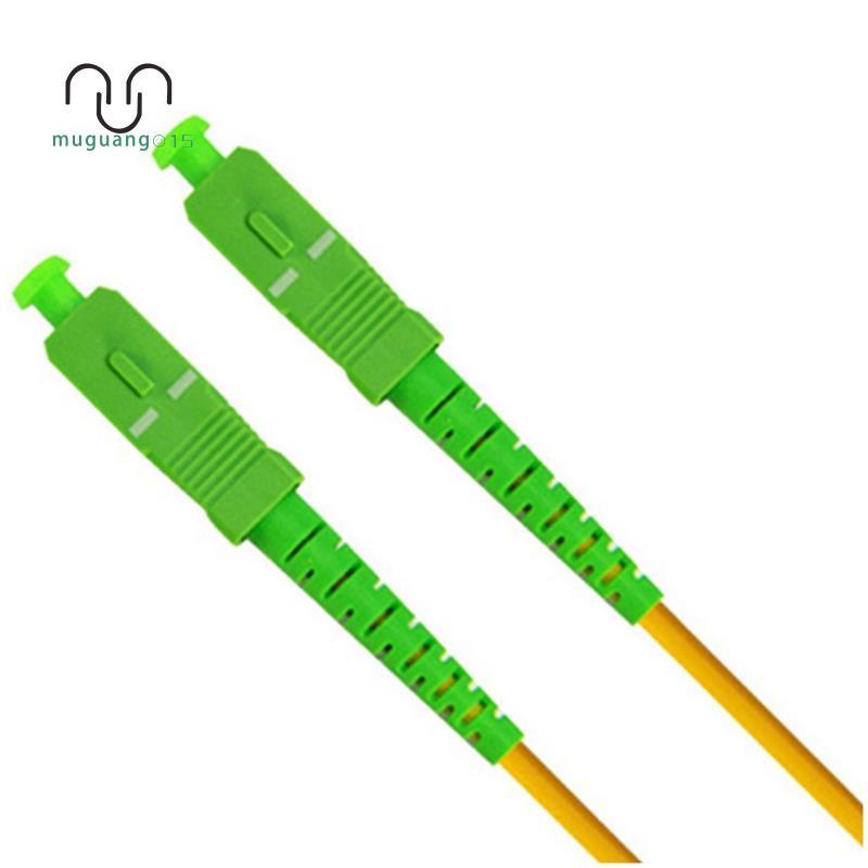 [ขาย M5]SC to SC Fiber Optical Patch Jumper Cable 3.0mm Cord Singlemode Simplex PVC G652D SM 1310/15