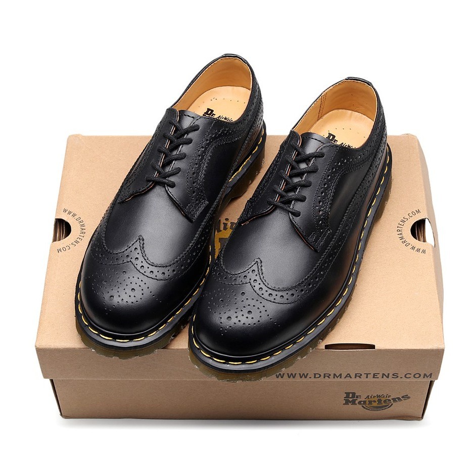 SE8 Mens England Dr.Martens Martin Shoes Bullock Real Leather Tooling 3989