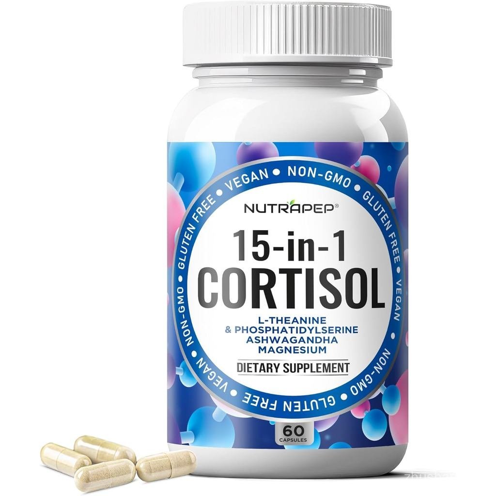 NutraPep Cortisol อาหารเสริมดีท็อกซ์ผู้ชายผู้หญิง-ลดส่วนล่าง Cortisol High Cortisol ลด Blocker Contr
