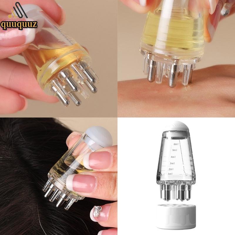 QUU Scalp Massage Hair Oil Applicator Hair Massager Scalp Applicator แปรงสําหรับเซรั่มปลูกผม