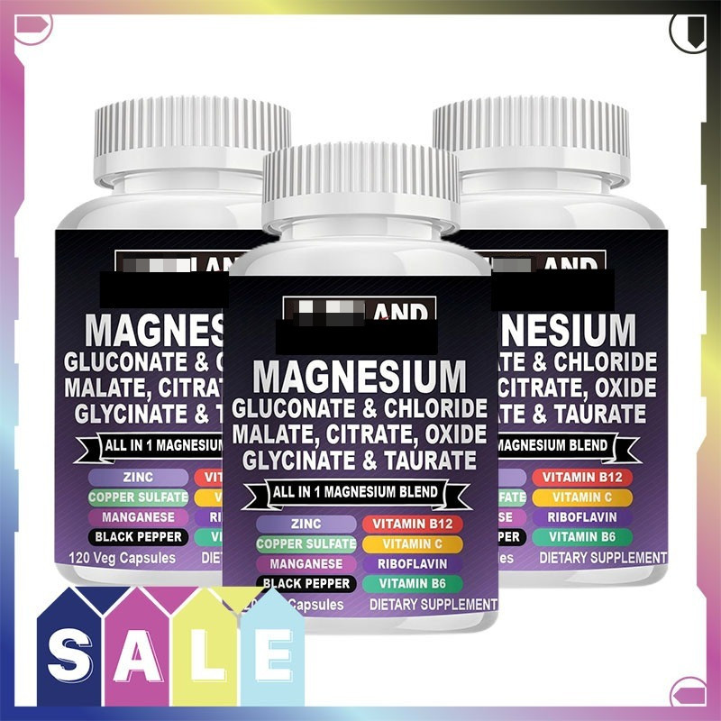 Magnesium Supplement รองรับสุขภาพกระดูก, การทำงานของกล้ามเนื้อ, เสถียรภาพของระบบประสาท