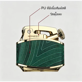 ของขวัญผู้ชาย ไฟแชคน้ำมัน วินเทจสไตล์หรูหรา มี 2 แบบ การจุดระเบิดแบบกดปุ่ม พร้อมล็อคนิรภัย พร้อมกล่องบรรจุภัณฑ์