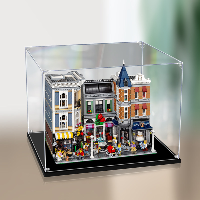 Saiz Custom Kotak Paparan Akrilik กล่องแสดงอะคริลิค 定制尺寸สําหรับ Lego 10255 Assembly Square