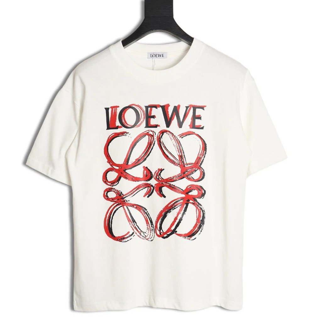 Loewe Loewe 24SS เสื้อยืดแขนสั้น Big Painted