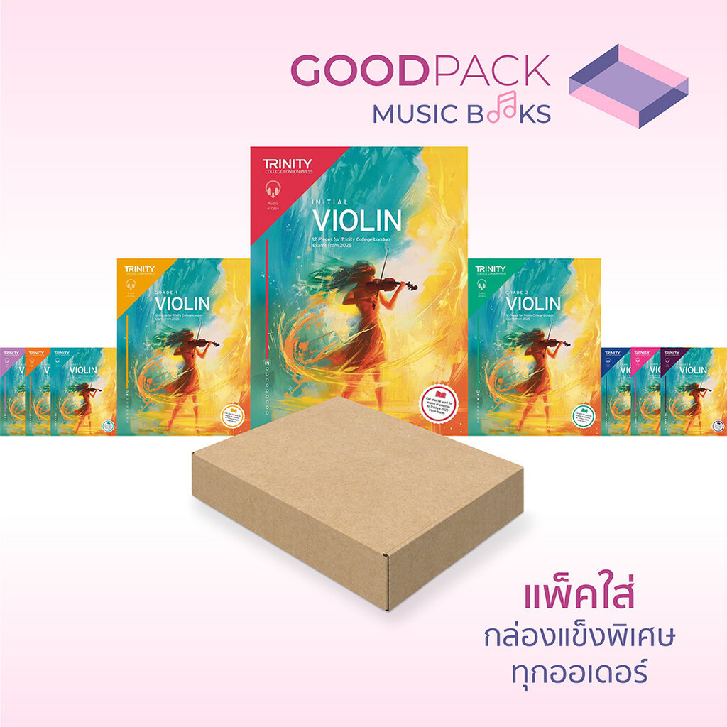 หนังสือ ทรินิตี้ Trinity Violin Exam Pieces from 2025 Initial Grade 1 2 3 4 5 6 7 8
