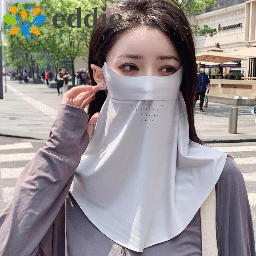 เอดี้ ผ้าคลุมหน้าสำหรับชาย ทำจากผ้าไหมน้ำแข็ง เบาสบาย เหมาะสำหรับการป้องกันแสงแดดและรังสียูวีในฤดูร้อน