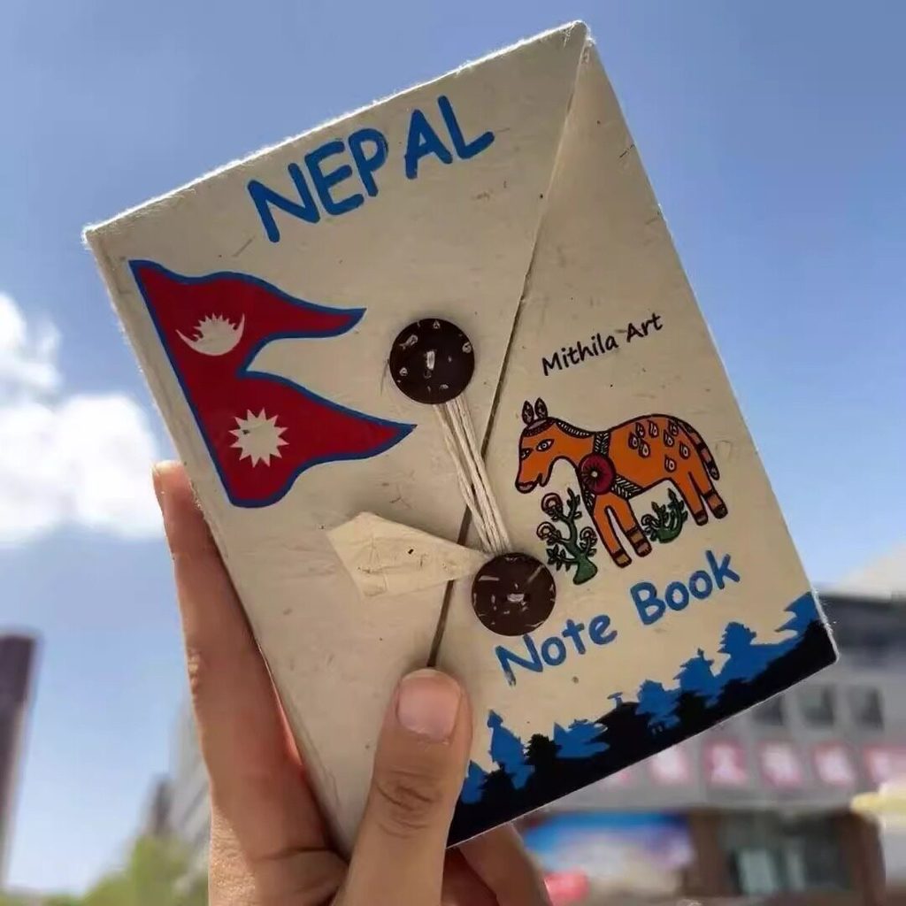 LOKATA LOKATA เนปาล High-value Pocket Handbook Herbal Notes Photo Album Seal Plant Handmade Book diy
