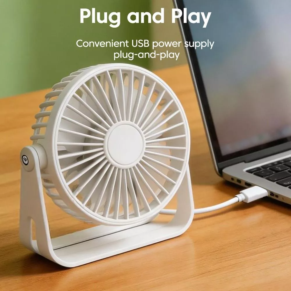 GUOGUA พัดลม USB ตั้งโต๊ะ ปรับมุม 360 องศา thumbnail 3