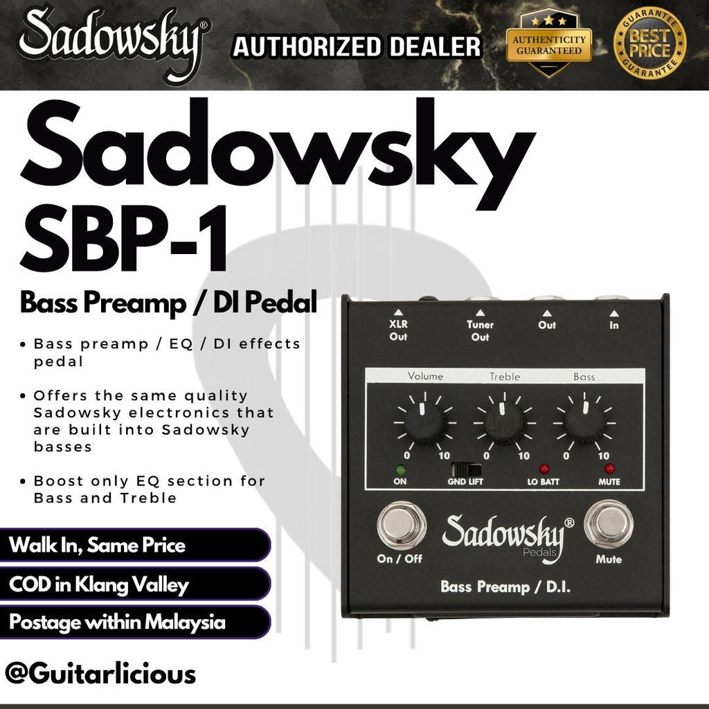 Sadaowsky SBP-1 Bass Preamp / DI Pedal