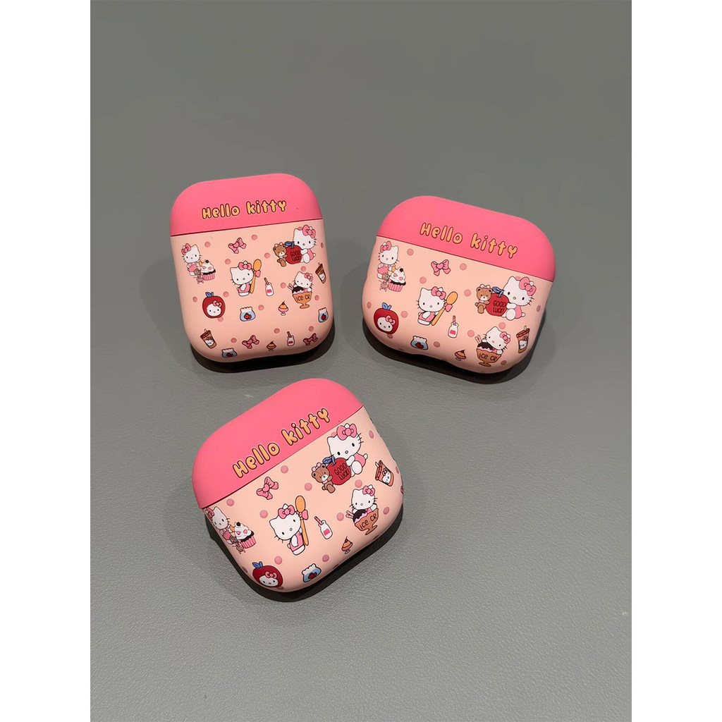 Frosted น่ารักน่ารักขนมหวาน Kitty Cat airpods4 เคสป้องกัน airpod3 เหมาะสําหรับ Apple pro เคสหูฟังรุ่
