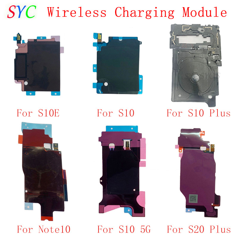ไร้สายชาร์จชิป NFC โมดูลเสาอากาศ Flex สําหรับ Samsung S8 S9 Plus S10E S10 Plus S20 + หมายเหตุ 8 9 10 อะไหล่ซ่อม