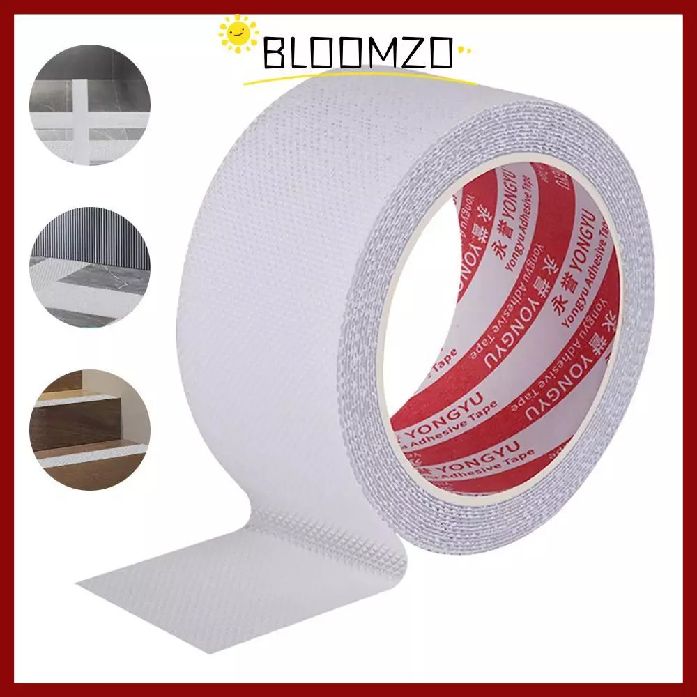 จัดส่งจากประเทศไทยBLOOMZO 5 ม./ม้วนเทปกันลื่น, เทป PEVA กันน้ําเป็นมิตรกับผิว, ห้องน้ําบ้านครัวบันได Grip สติกเกอร์