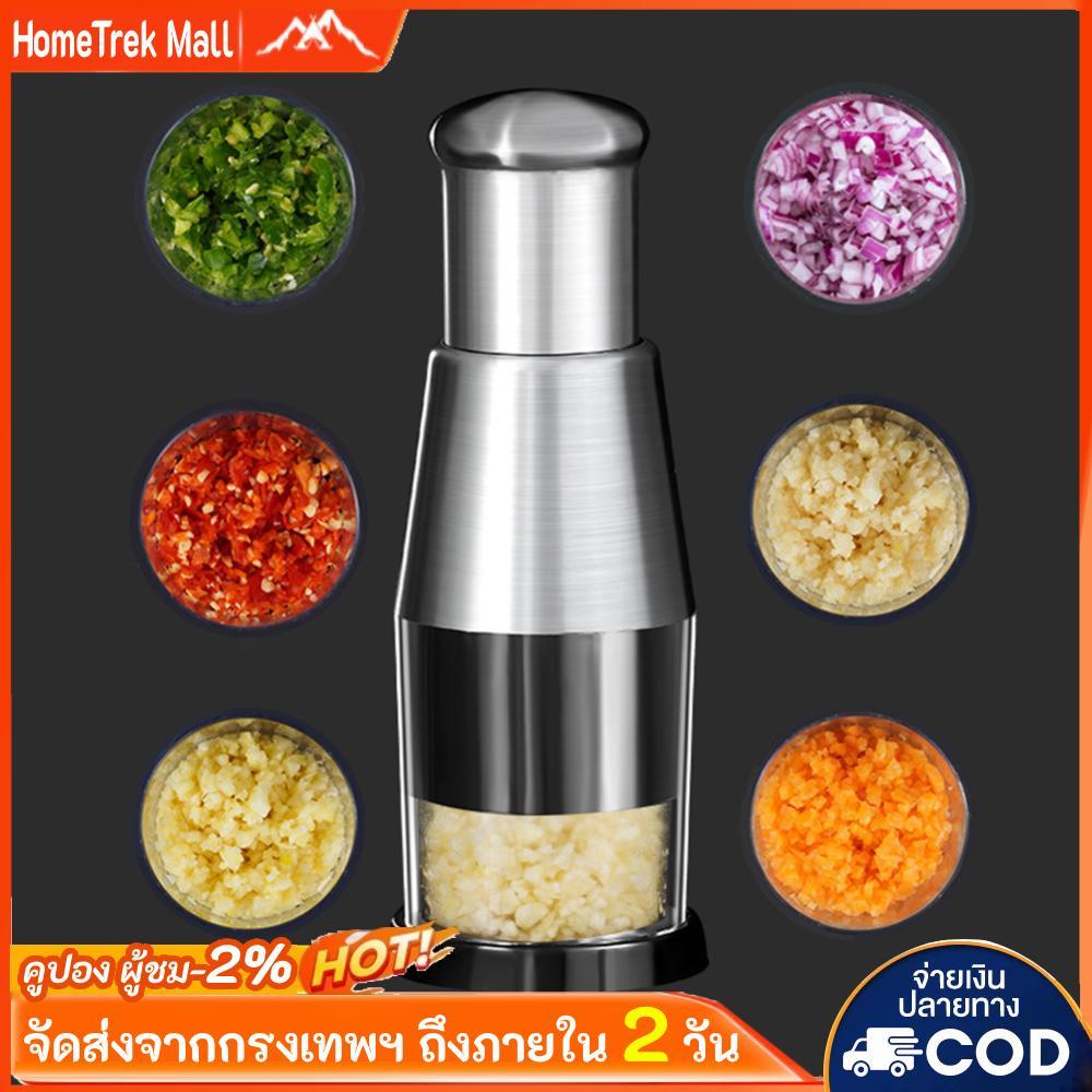 Stainless Steel Manual Hand Chopper Convenient Garlic Chopper Mini Garlic Mincer