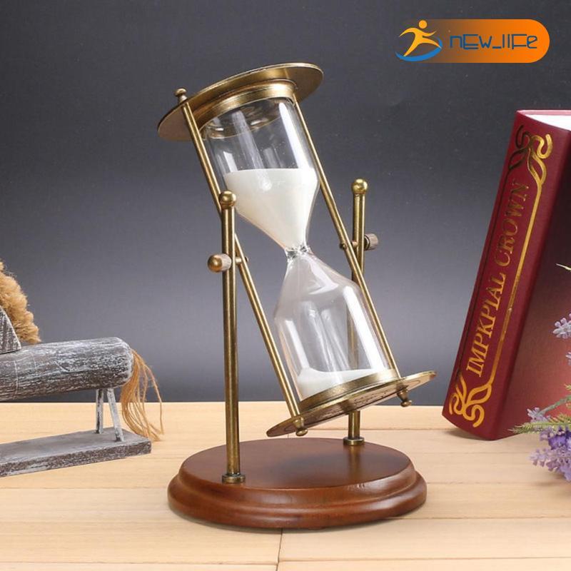 [Shiwaki5] Bronze 15 Mintues นาฬิกาทรายจับเวลาทรายนาฬิกาทรายทรายนาฬิกาชั้นวางตกแต่ง