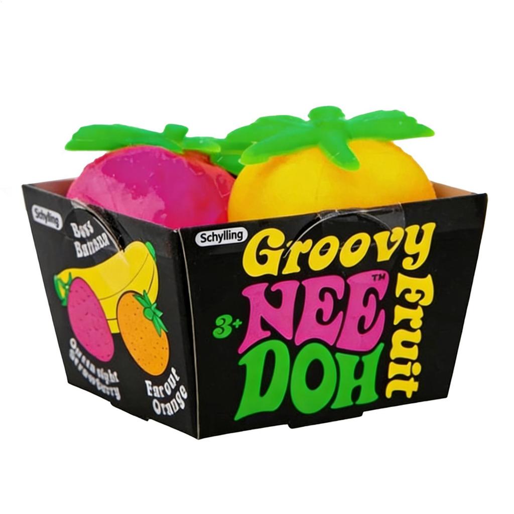 NeeDoh Groovy Fruit Squeeze | Squishy Cute fruit-shaped products - stress-relieving and entertaining toys (in stock)