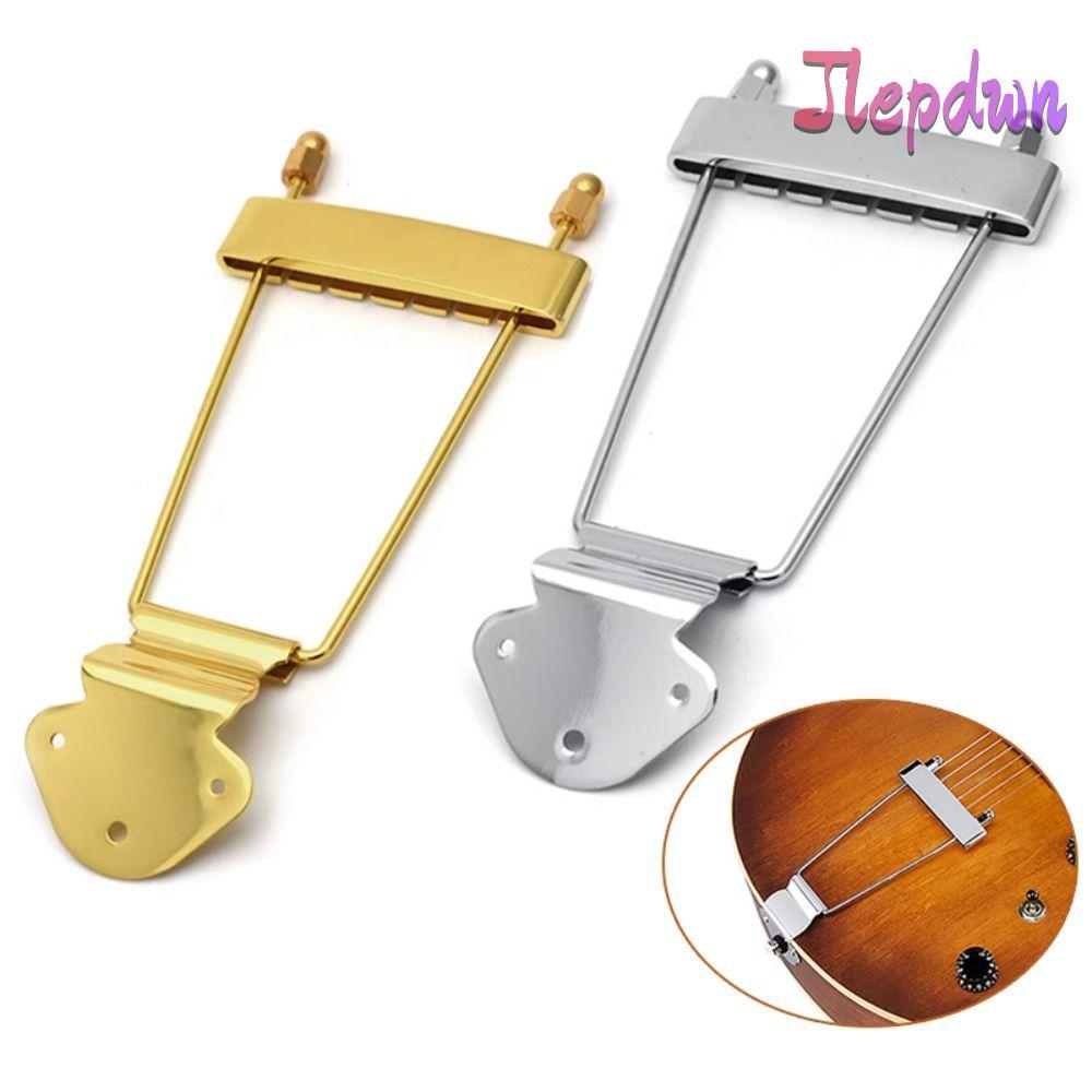 JEPDWN สายกีตาร์, Gold/Silver Zinc Alloy Guitar Bridge, อุปกรณ์กีตาร์คุณภาพสูงอะไหล่ String Pitch Fi
