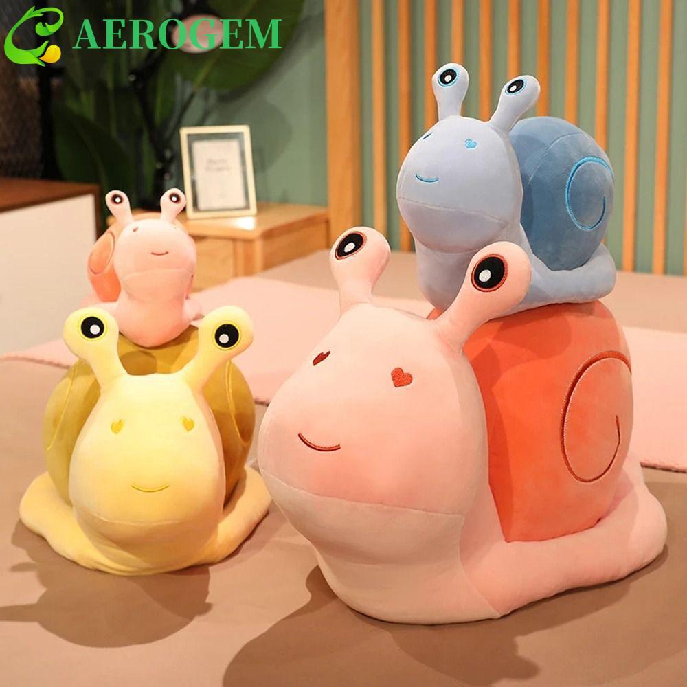 AEROGEM Snails ของเล่นตุ๊กตา Sleep หมอนหมอนนุ่มของเล่นเด็กตกแต่งบ้านมาพร้อมกับของเล่นตุ๊กตาน่ารัก