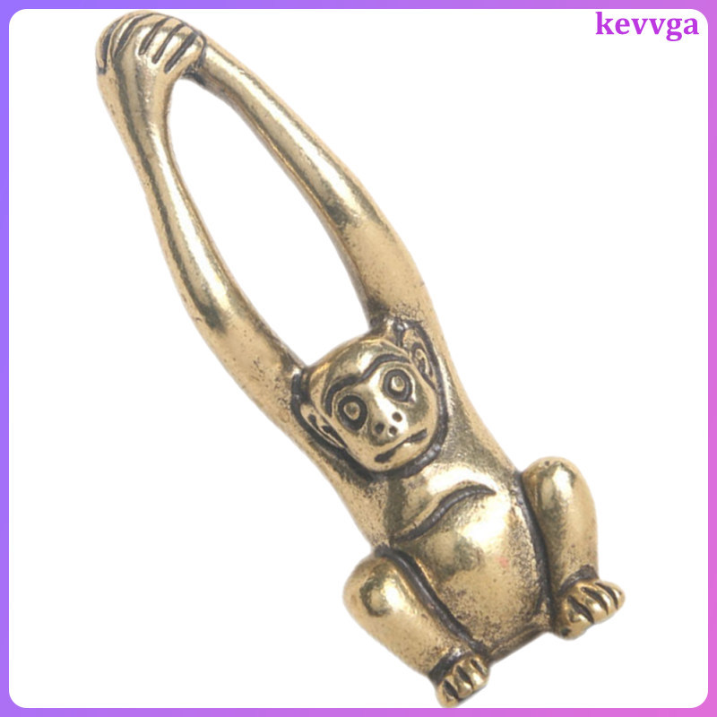 ทองเหลืองทองรูปลิงขนาดเล็ก Gibbon เครื่องประดับตกแต่งบ้านเก๋ kevvga