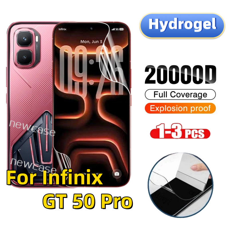 1-3 ชิ้นด้านหน้าคลุมทั้งหมดป้องกัน Tpu Hydrogel ฟิล์มสําหรับ Infinix GT 50 30 20 Pro 5G 2026 GT50 GT