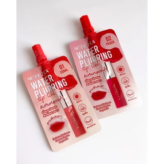 Merrezca Water Blurring Lip Tint ลิปทินท์สูตรน้ำ เนื้อมูสเนียนนุ่ม สัมผัสบางเบา
