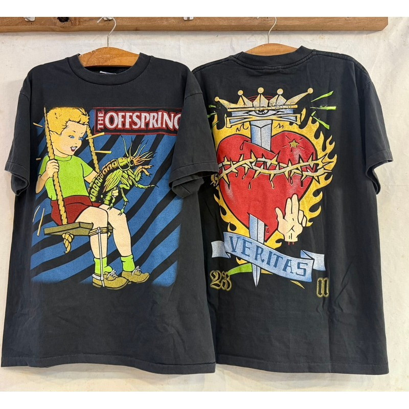เสื้อยืดผ้าฝ้าย 100% ลายวงร็อค The Offspring สไตล์วินเทจ สำหรับผู้ชายและผู้หญิง S-5XL