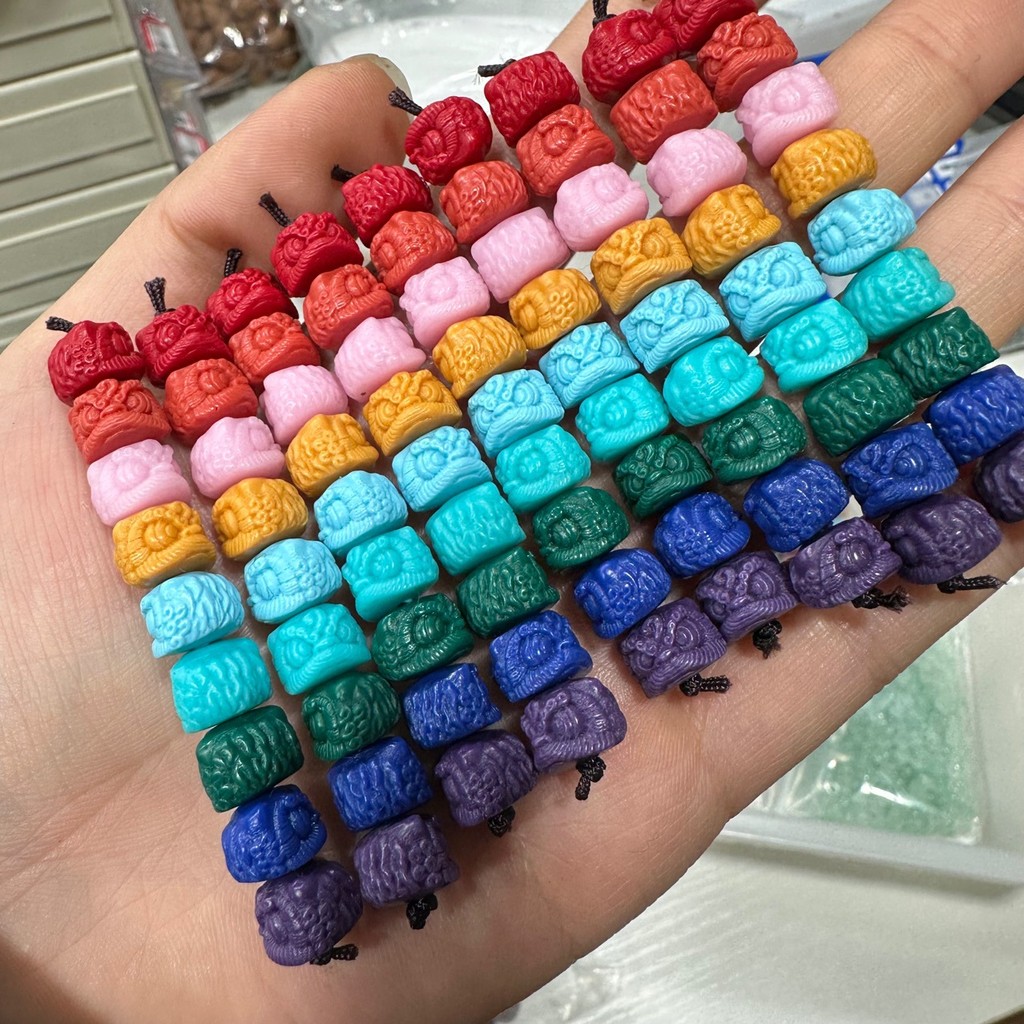 Rainbow Sherpa Awakening Lion 1 ชุด 9 DIY ลูกปัดเครื่องประดับอุปกรณ์เสริมโทรศัพท์มือถือสร้อยข้อมือจี