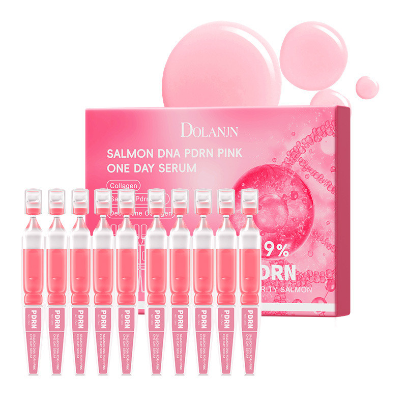[พร้อมส่ง] เซรั่มพิงค์ salmon dna pdrn times สำหรับใช้งานวันเดียว สารสกัดคอลลาเจนเหลว WJG