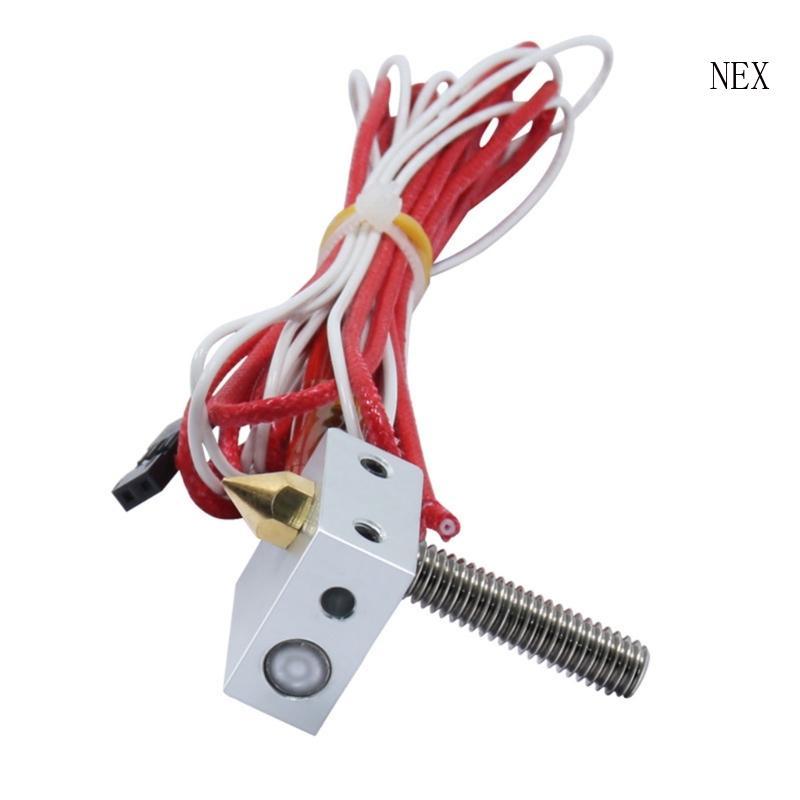 NEX MK8 Extruder Hotend Kit 24V 40W คอเครื่องทําความร้อนบล็อกหัวฉีดหัวพิมพ์ 0 4 มม.หัวฉีด 3D เครื่อง