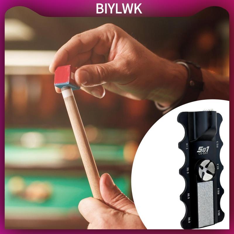 [Phenovo] Precision Billiard Cue Tip Shaper Metal Burnisher Snooker Pool Cue Tip Repair Tool สําหรับ