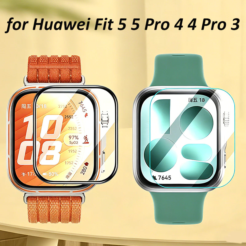 กระจกนิรภัย/ฟิล์มTPUสําหรับHuawei Fit 5 5 Pro 4 4 Pro Anti Goresป้องกันหน้าจอ AccesoriesสําหรับSmartwatch Huawei Fit 3
