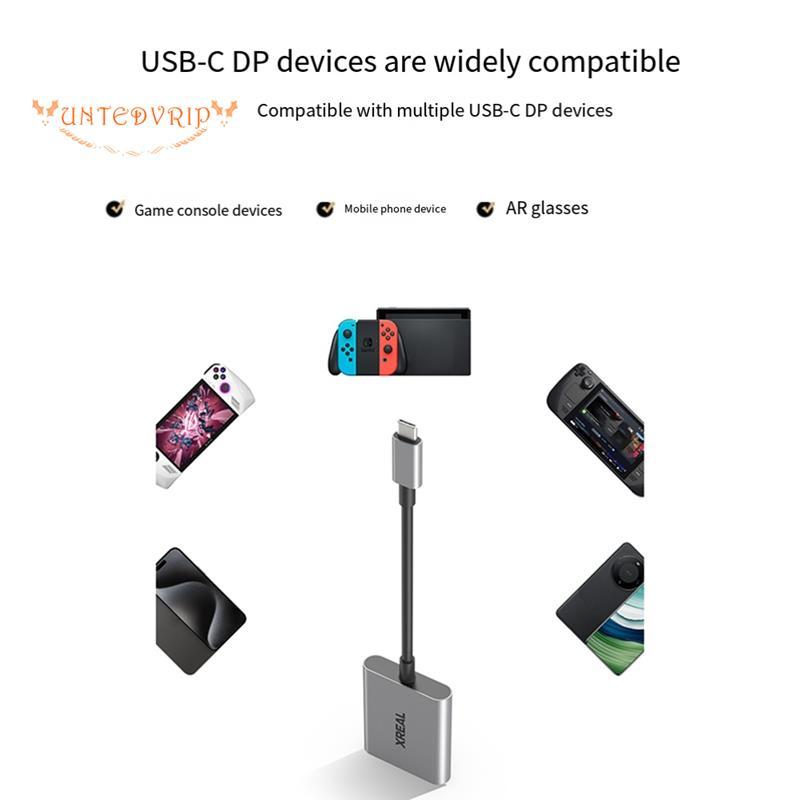[Quick U] Hub USB-C PD Fast Charging Adapter อะแดปเตอร์วิดีโอแบบพกพาสําหรับ AIR/AIR2 ตัวแปลงสวิตช์แว