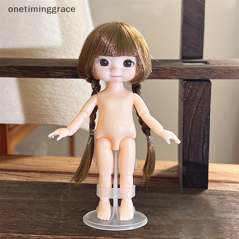 Onetiminggrace 1 ชิ้น 16 ซม. ตุ๊กตาแสดงออกที่แตกต่างกัน, น่ารัก 1/8 ตุ๊กตา BJD, 13 ข้อต่อเคลื่อนย้าย