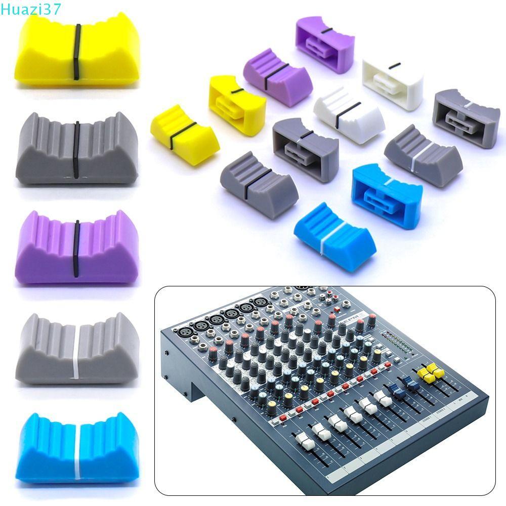 COMAME 10 ชิ้น Potentiometer หมวกเลื่อน Ribbed Mixer