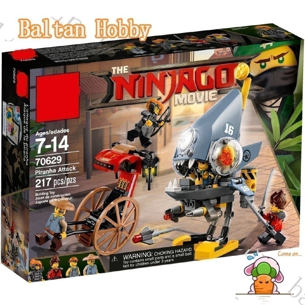 GMR ของเล่น RM1 เข้ากันได้กับ Ninjago Piranha Attack 70629 06068 10797 building block ของเล่นเด็ก EN