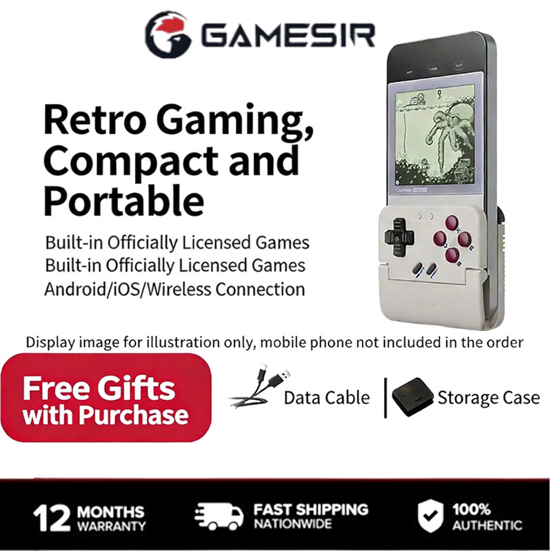 GameSir Pocket Taco คอนโทรลเลอร์เกมไร้สายสําหรับโทรศัพท์/NES/GBA Pony Simulator Retro Mini คอนโซลมือถือ