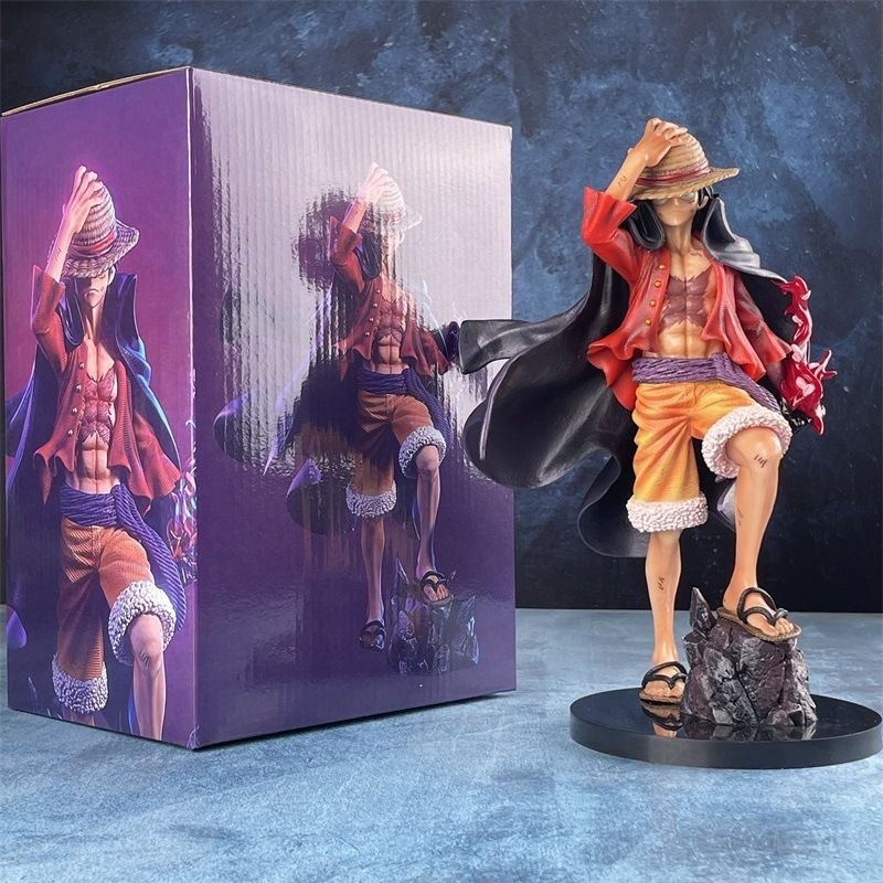 One Piece รูปใหม่ Four Emperor LX Studio MAX ไหลซากุระ Luffy ชุดตกแต่งรูปปั้นของขวัญวันเกิด